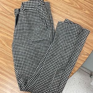 Houndstooth Women's Wool Blend Pants